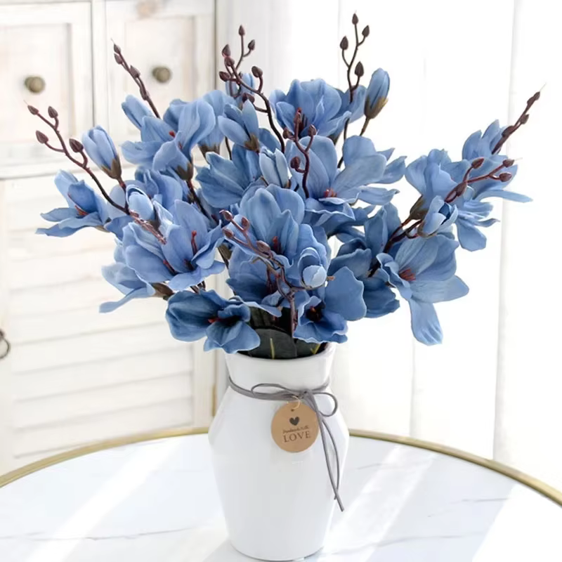 Bouquet de fleurs de magnolia artificielles