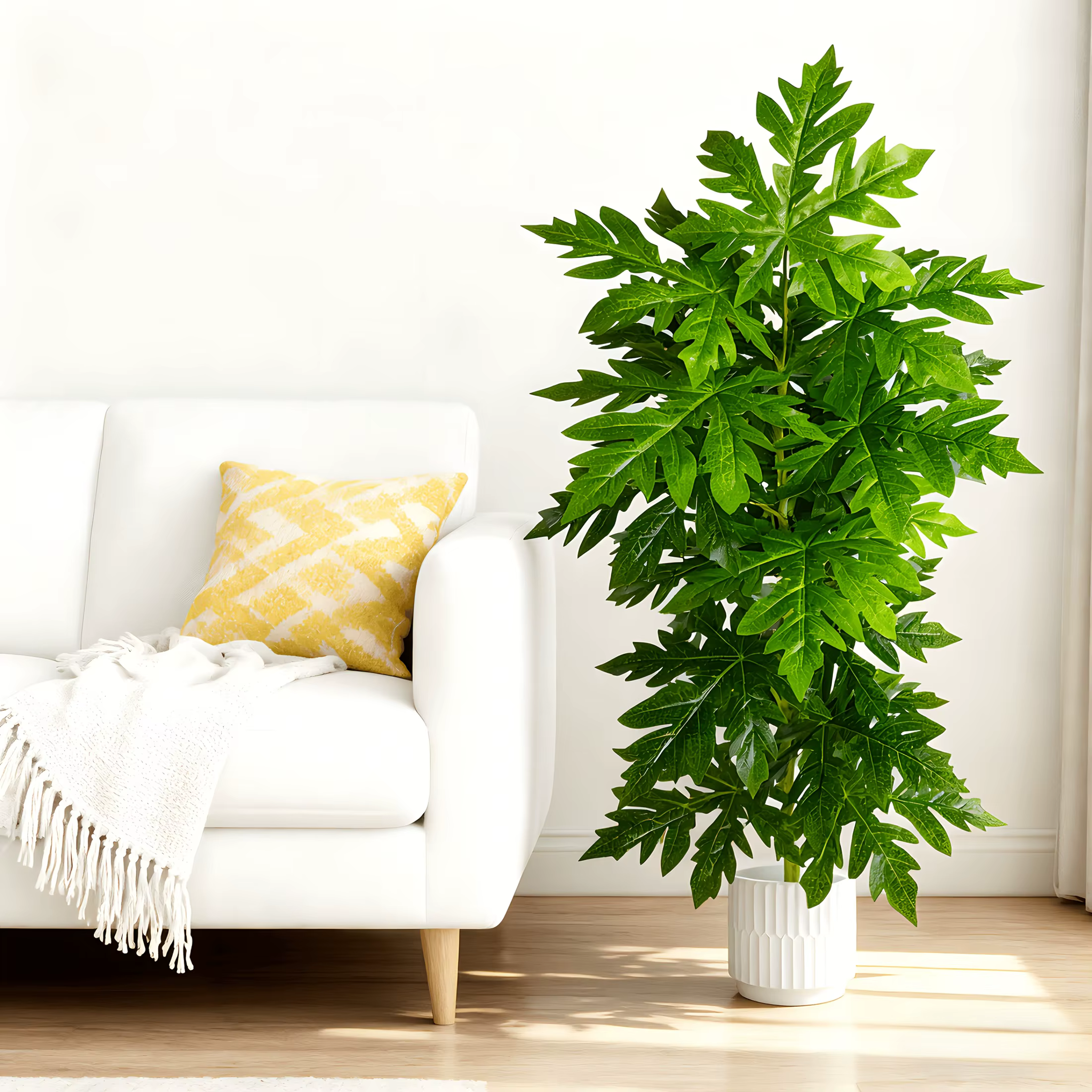 1 pièce Grande plante artificielle réaliste de la famille Rosacée