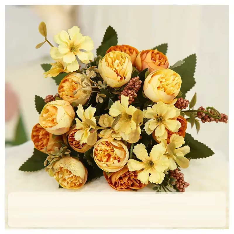 Petites Fleurs Artificielles pour Décoration de Chambre à Coucher
