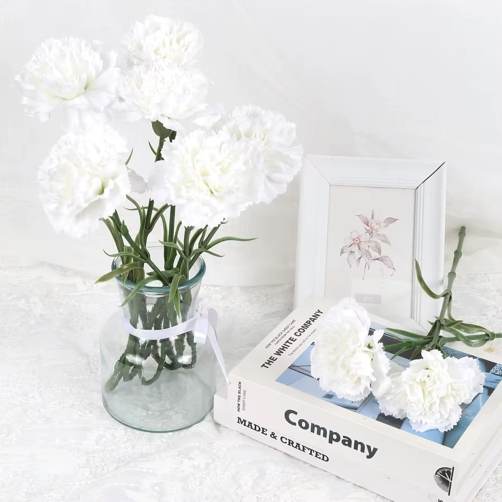 Bouquet de fleurs artificielles en soie de 15