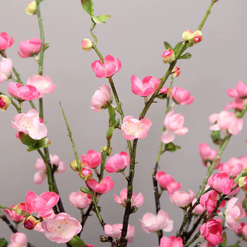 Branches de fleurs artificielles en soie