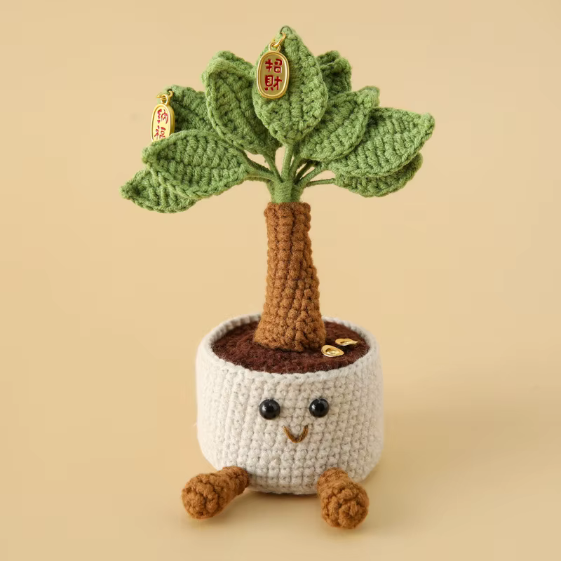 Plantes au crochet créatives en Pot