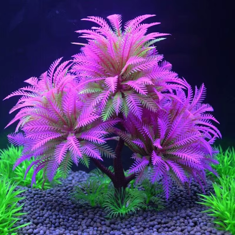 Simulation décorative d'aquarium plante eau aquatique herbe visualisation feuilles artificielles sous-marines plantes