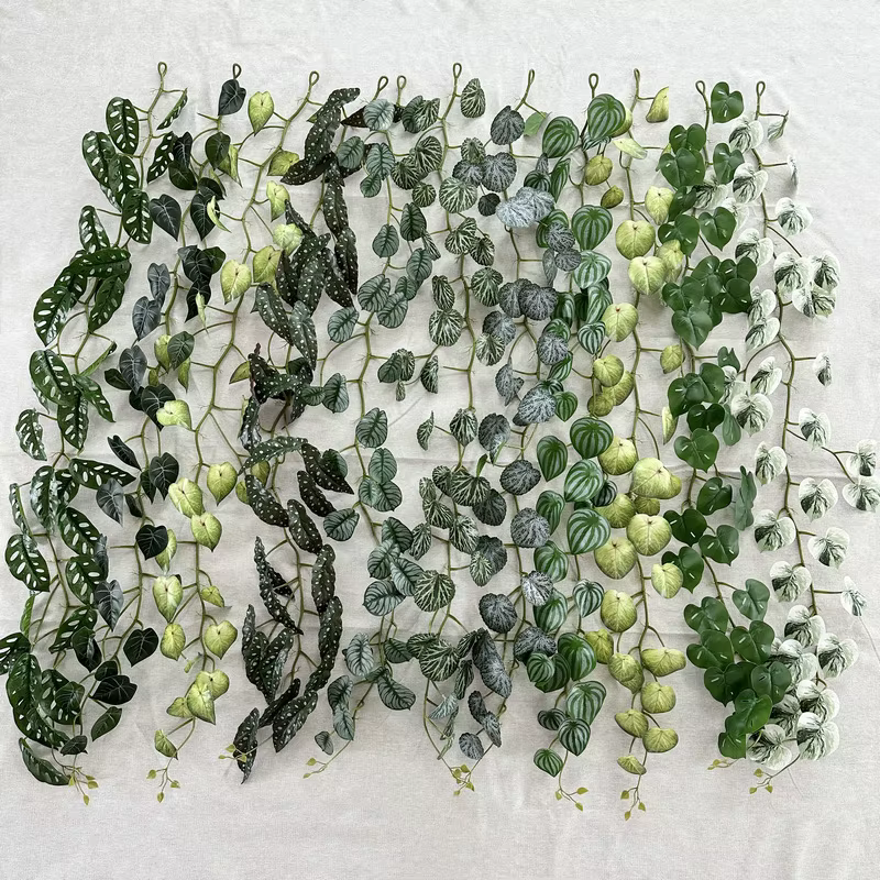 2 pièces 1, 8 m Simulation de feuilles de taro colorées