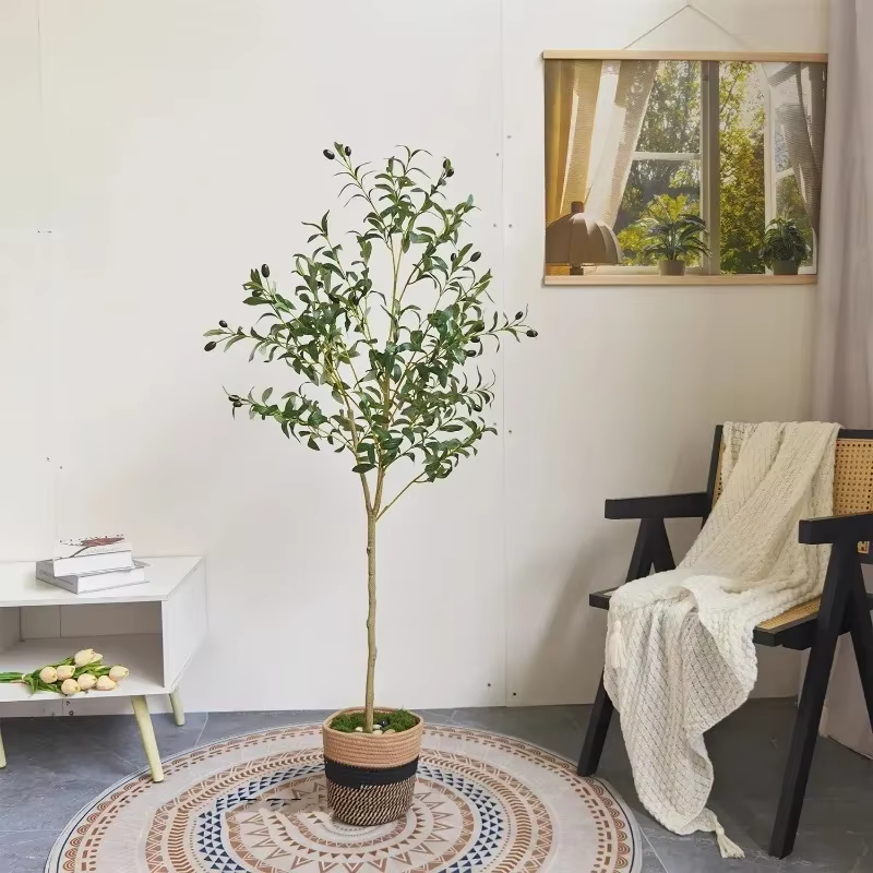 Branche d'olivier artificielle de 120-180 cm sans pot