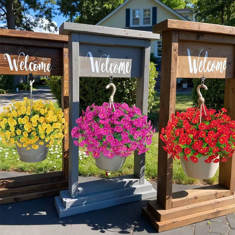 Fleurs artificielles en soie