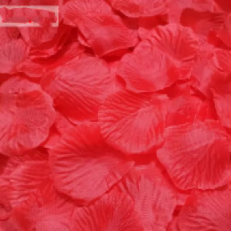 Nouvelle mode 1000 pièces/lot Pétales de rose artificiels en soie Décorations de mariage Chemins de table