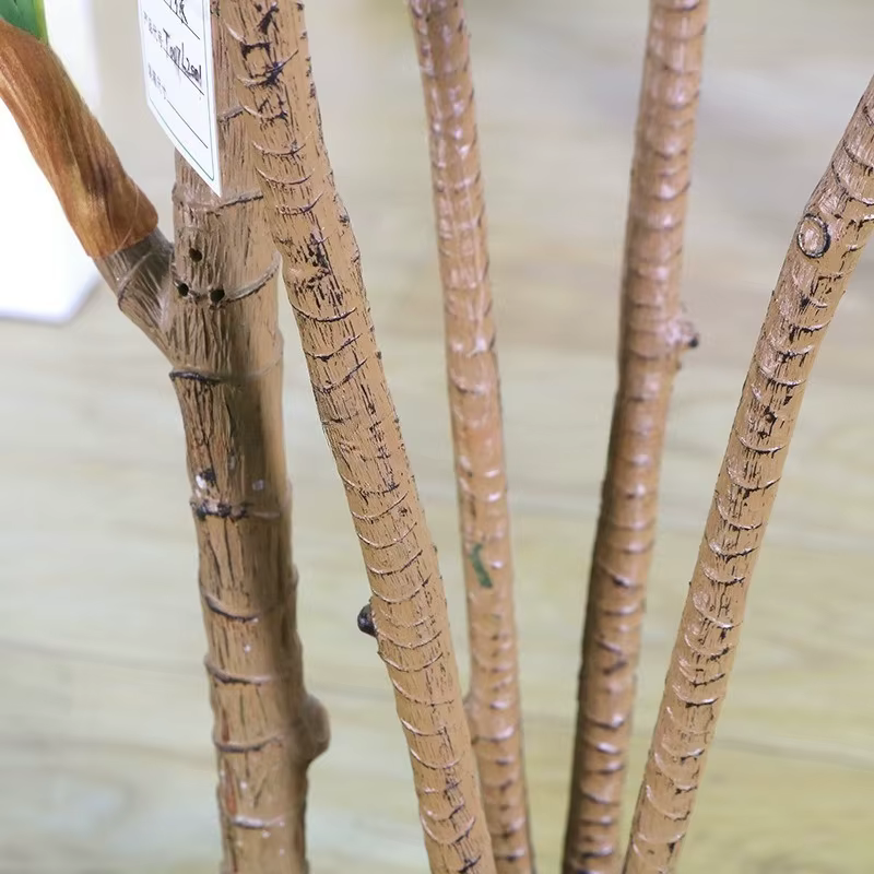 Plante verte simulée velours haut de gamme fer brésilien fausse
