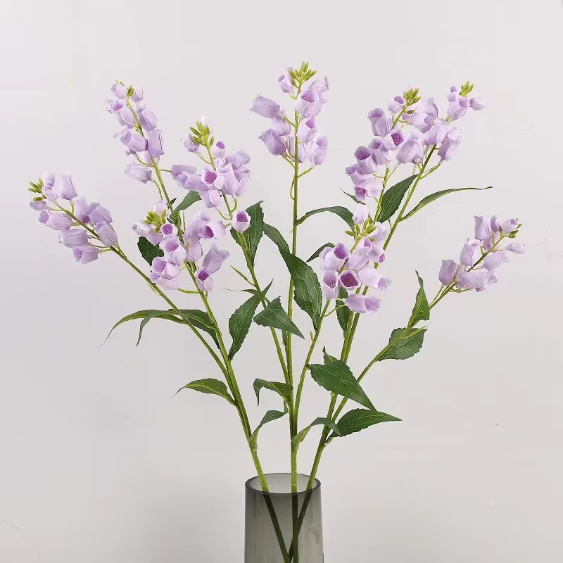 Lot de 5 fleurs artificielles en soie