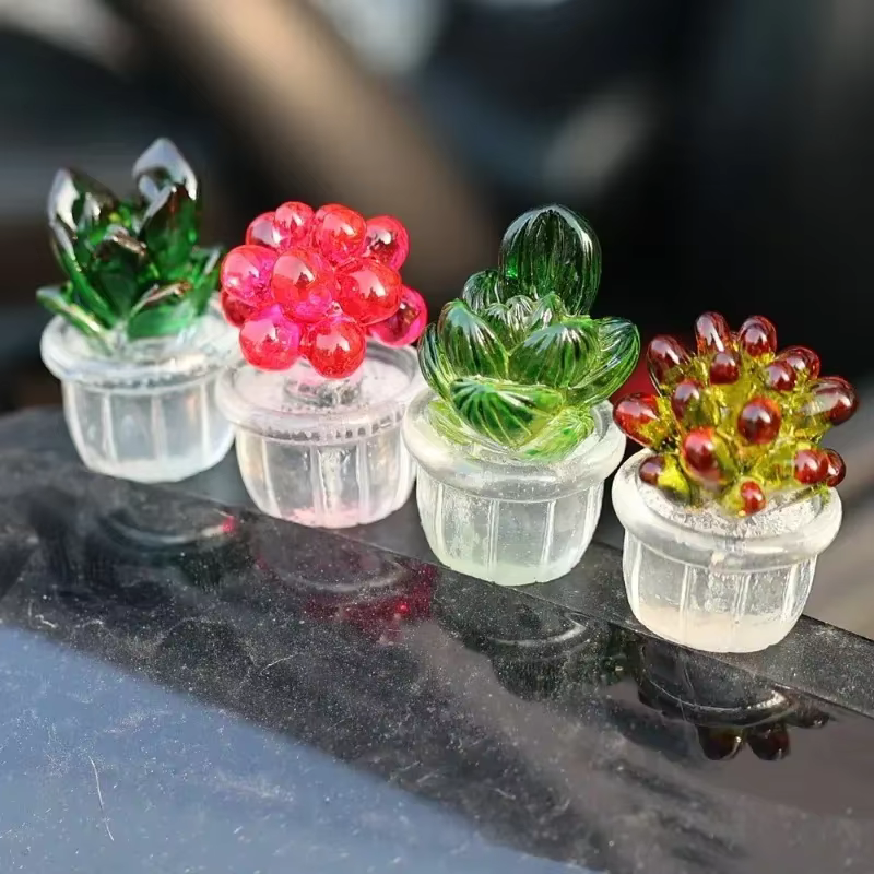 Simulation de plante de voiture en pot