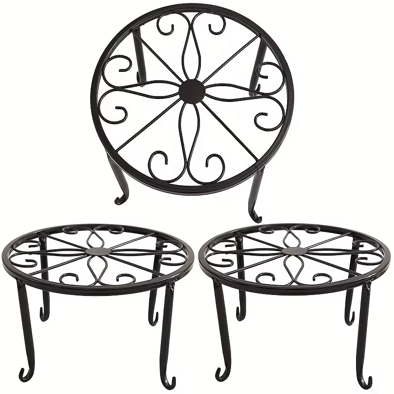 Support pour plantes en fer antirouille en métal robuste