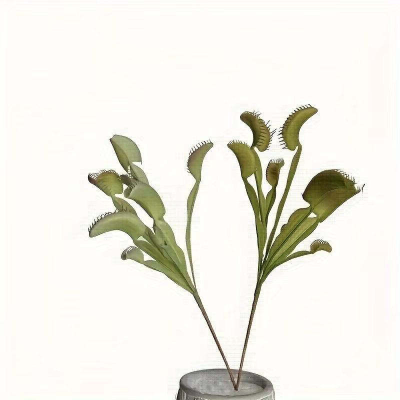 Plante de piège à mouche de vénus artificielle réaliste-perfecte pour Halloween et décoration intérieure