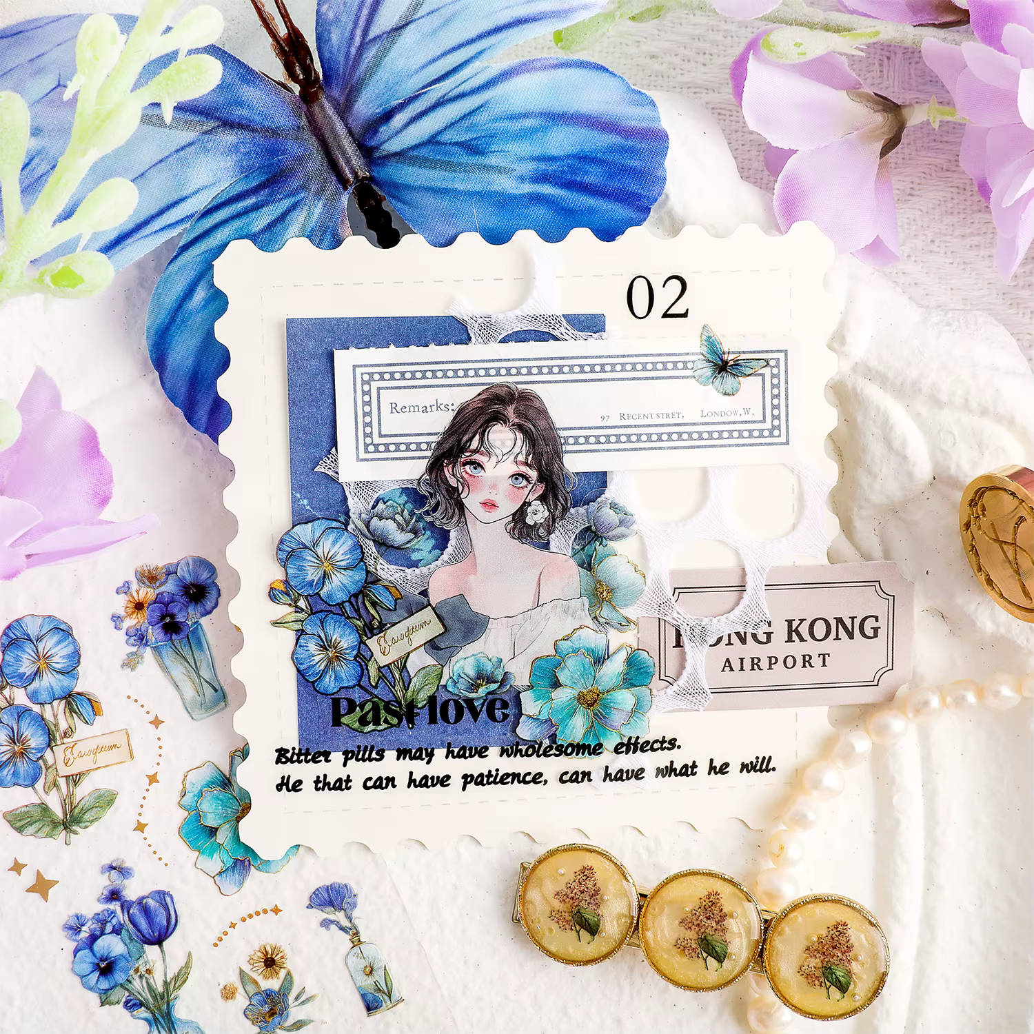 Série de stickers 4style Starry Field Flower Box