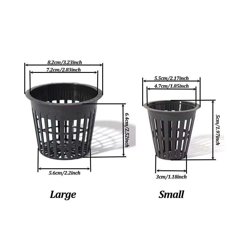 Lot de 20 paniers de culture pour jardin avec filet