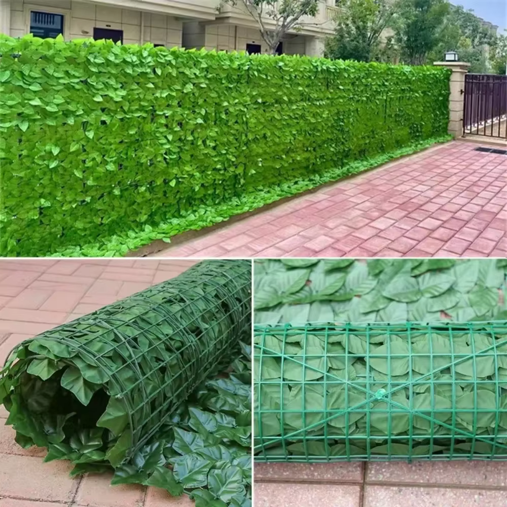 Clôture de plantes artificielles
