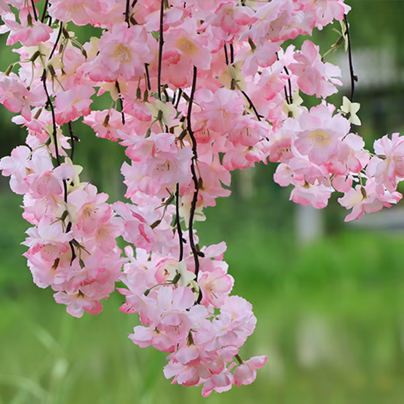 Vigne de cerise artificielle en soie