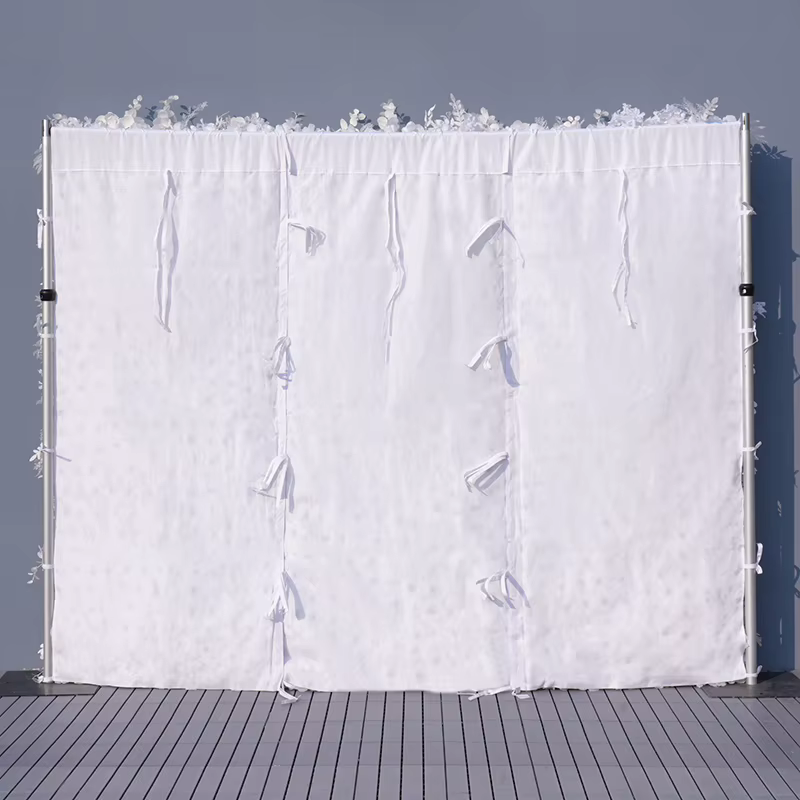 A8894 pur blanc fleur de cerisier Eucalyptus brume herbe retrousser tissu