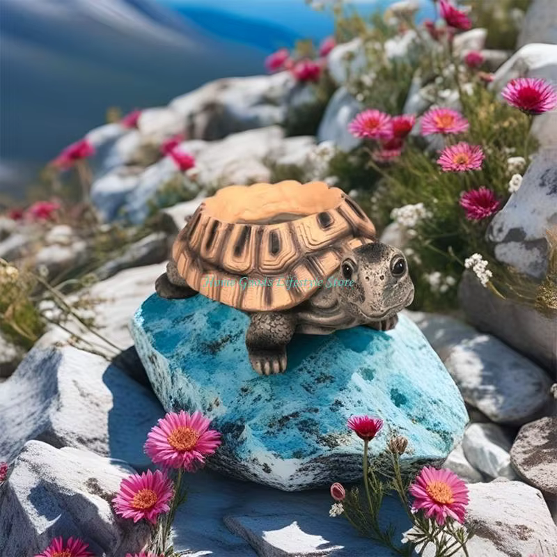 Jardinière tortues en résine E74E