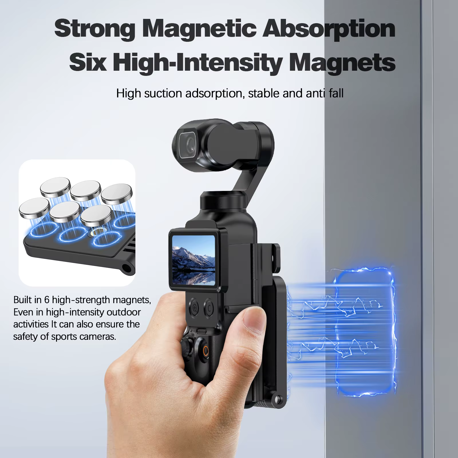 Accessoire pour caméra Pocket 4, support magnétique, support de table, accessoires pour Osmo Pocket 4, angles réglables pour la photographie