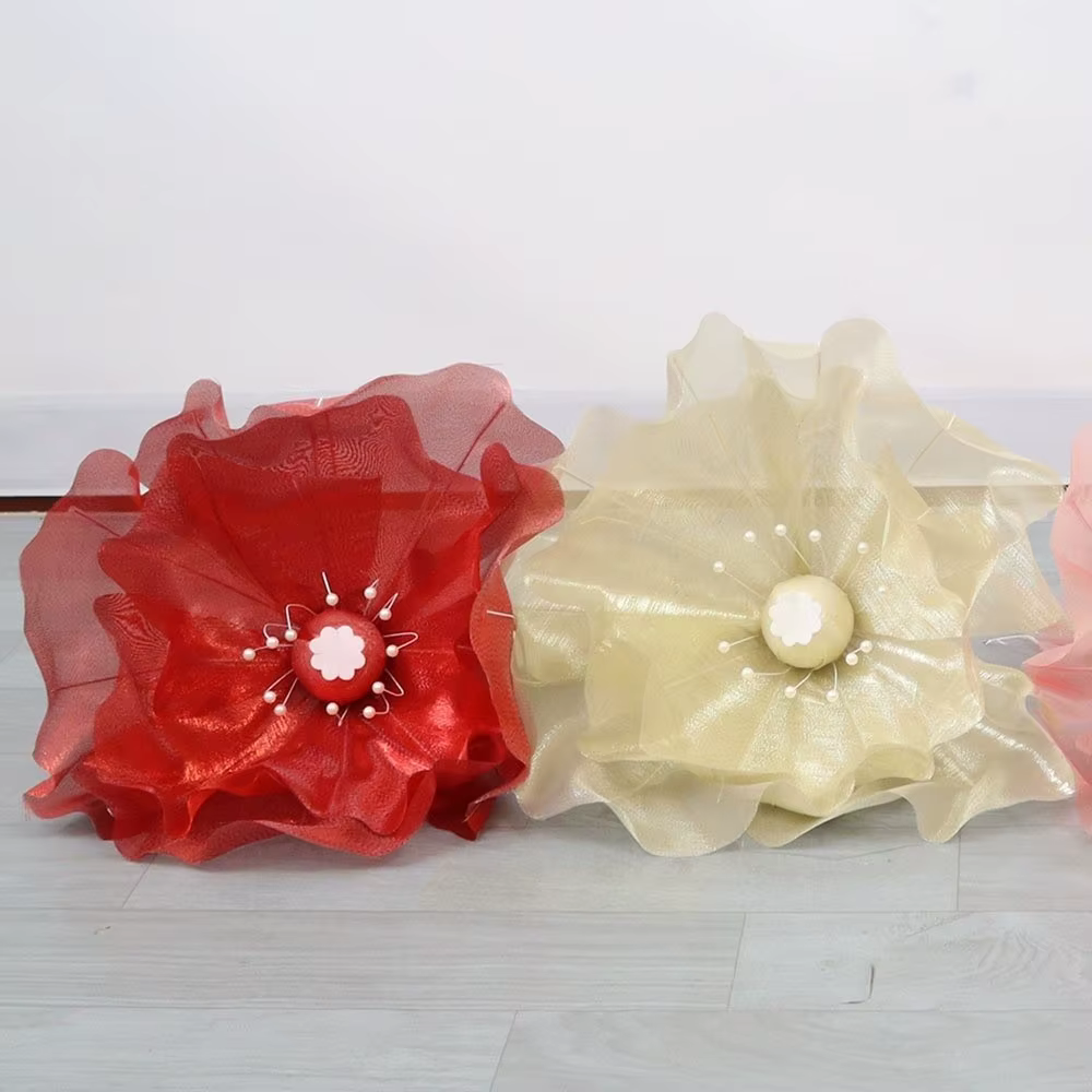 Fleur artificielle 3D en gaze de 50 cm