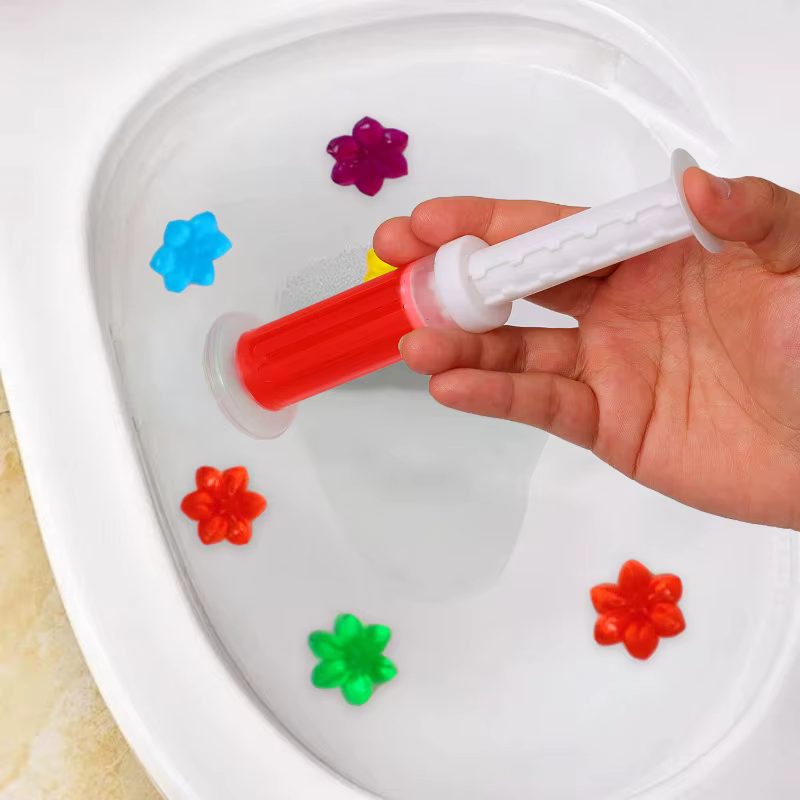 Gel nettoyant pour toilettes, fleur fraîche, vidange aromatique, détergent de nettoyage des toilettes, désodorisant, élimine les odeurs, outils de salle de bain à domicile, 1/10 pièces