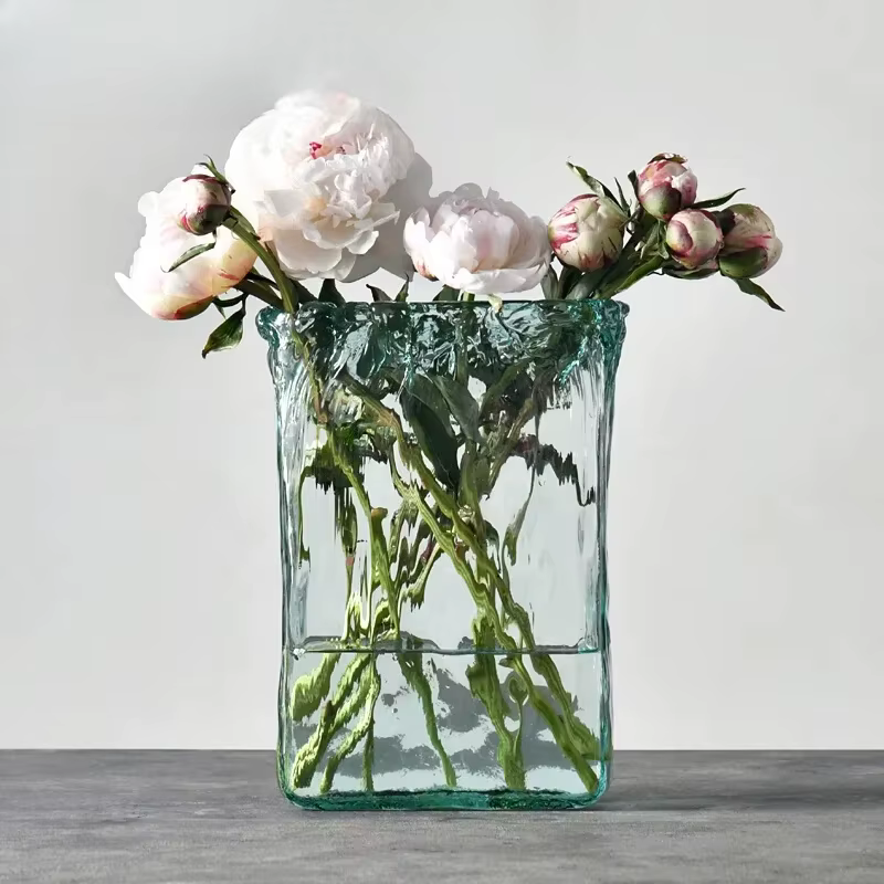 Vase en verre d'art haut de gamme importé d'espagnol