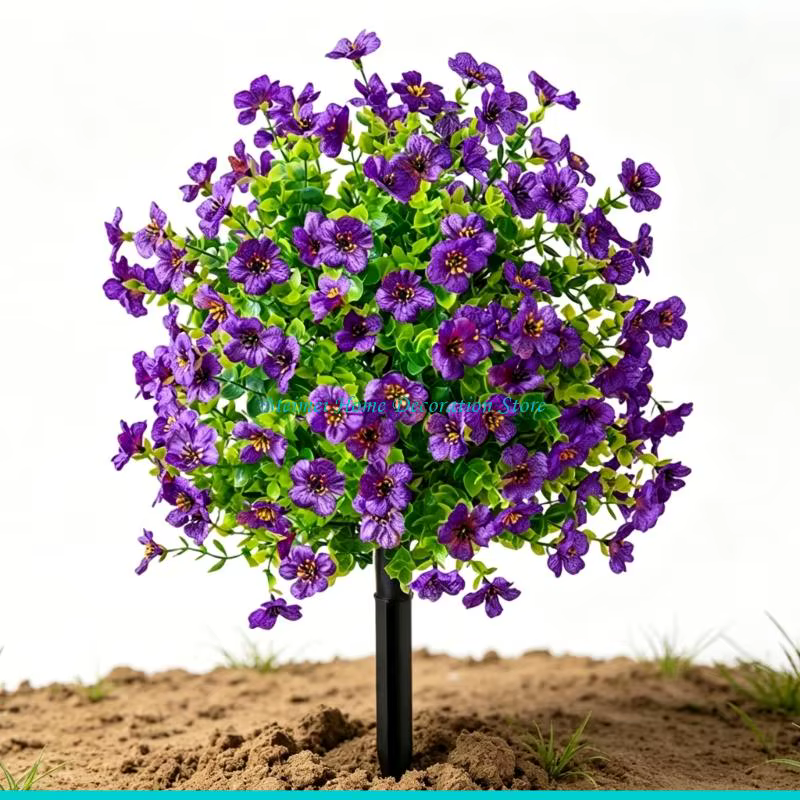 H7BF – plante à fleurs artificielles avec piquet