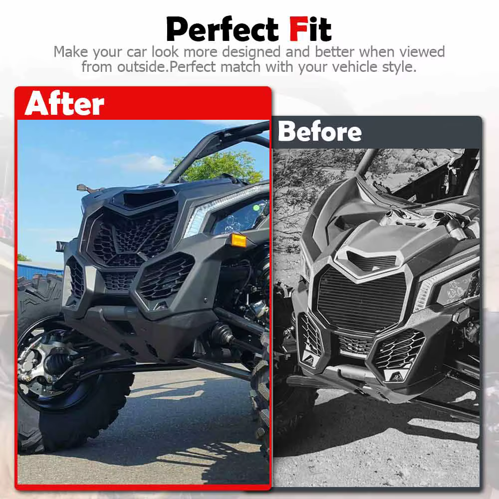 Grilles de radiateur avant en maille principale pour Can-Am Maverick X3 Max XDS XRS XRC XMR Turbo R RR 2/4 portes 2017 et plus récents