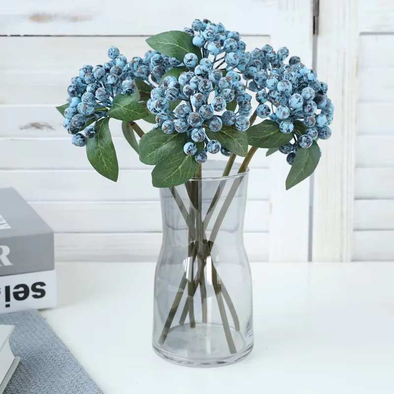 Bouquet de branche de myrtille artificielle