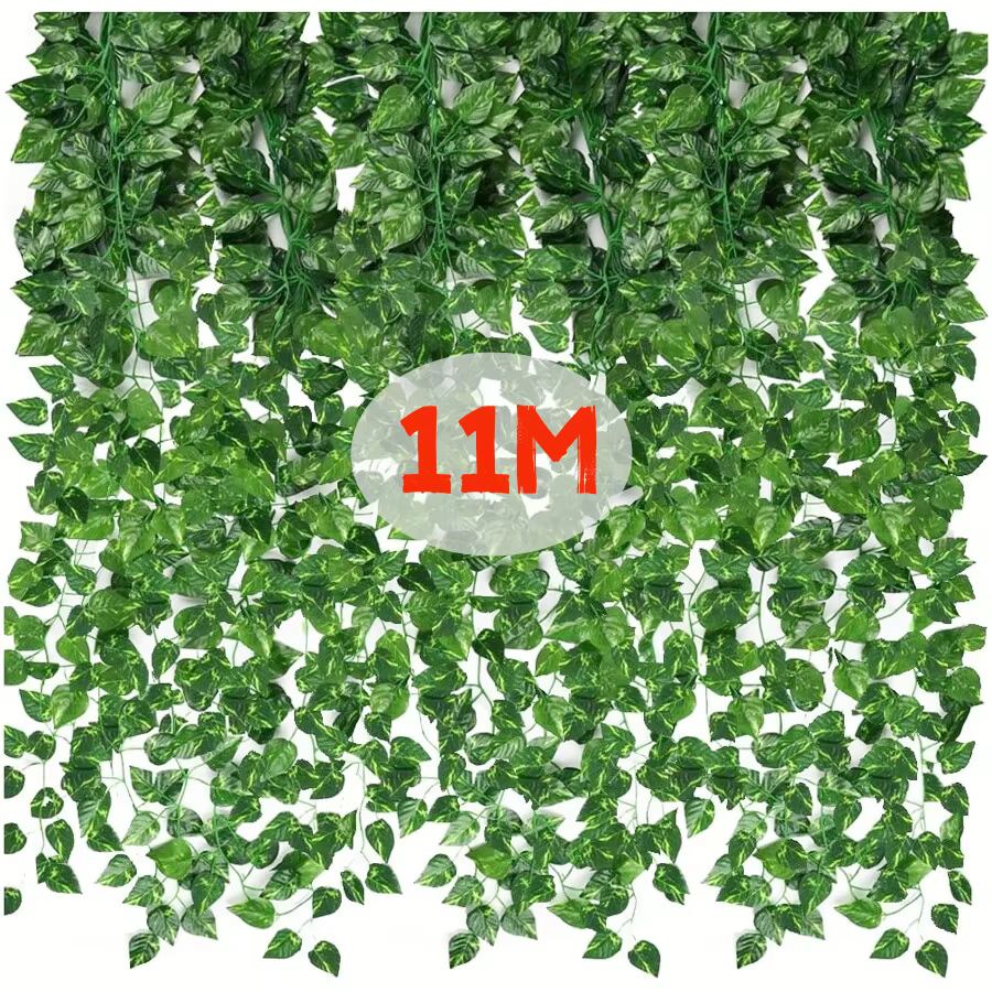 Guirlande de feuilles de lierre vert artificielles 11/4.4M