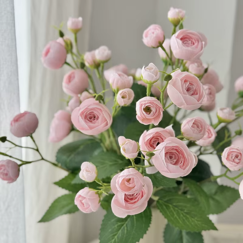 1 pièce, bouquet de 12 têtes de pivoines artificielles pour décoration de centre de table de mariage