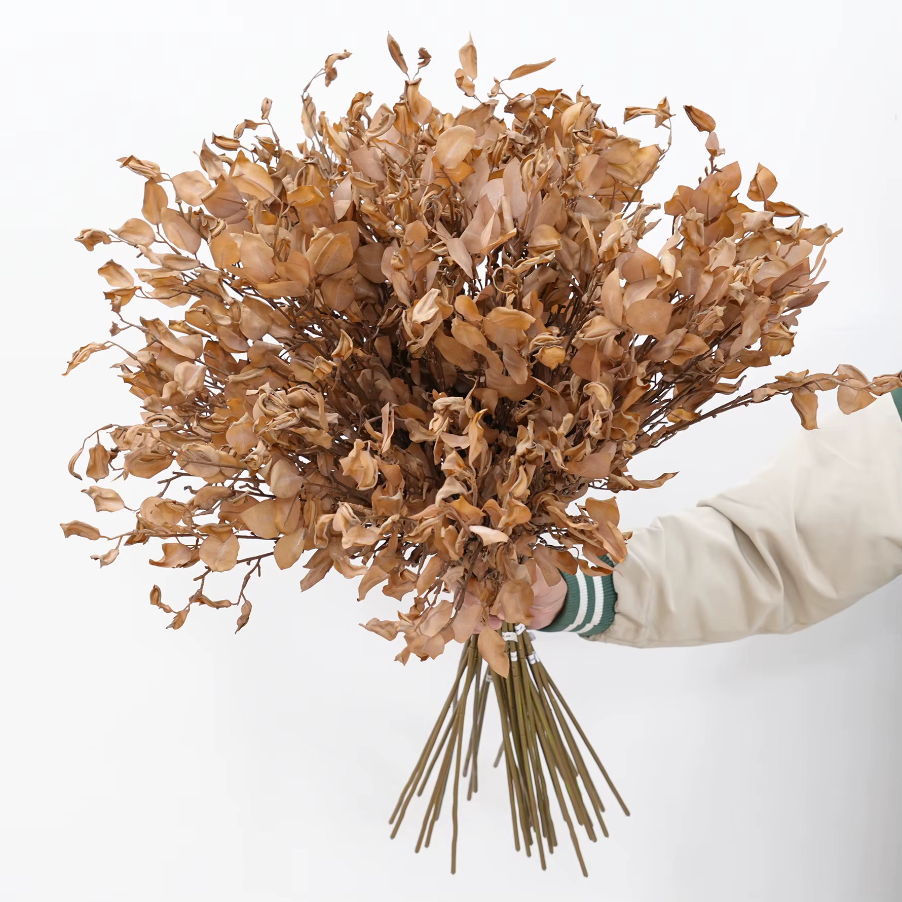 A2024 feuilles jaunes de gingembre branche de plante artificielle maison chambre Vase décor de Table matériel d'arrangement de fleurs de mariage accessoires de tir