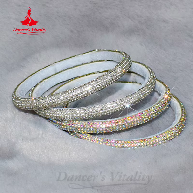 BellyDance-Bracelet en diamant pour femme, accessoire de compétition, bijoux senior, danse financière, phtalperformance moderne