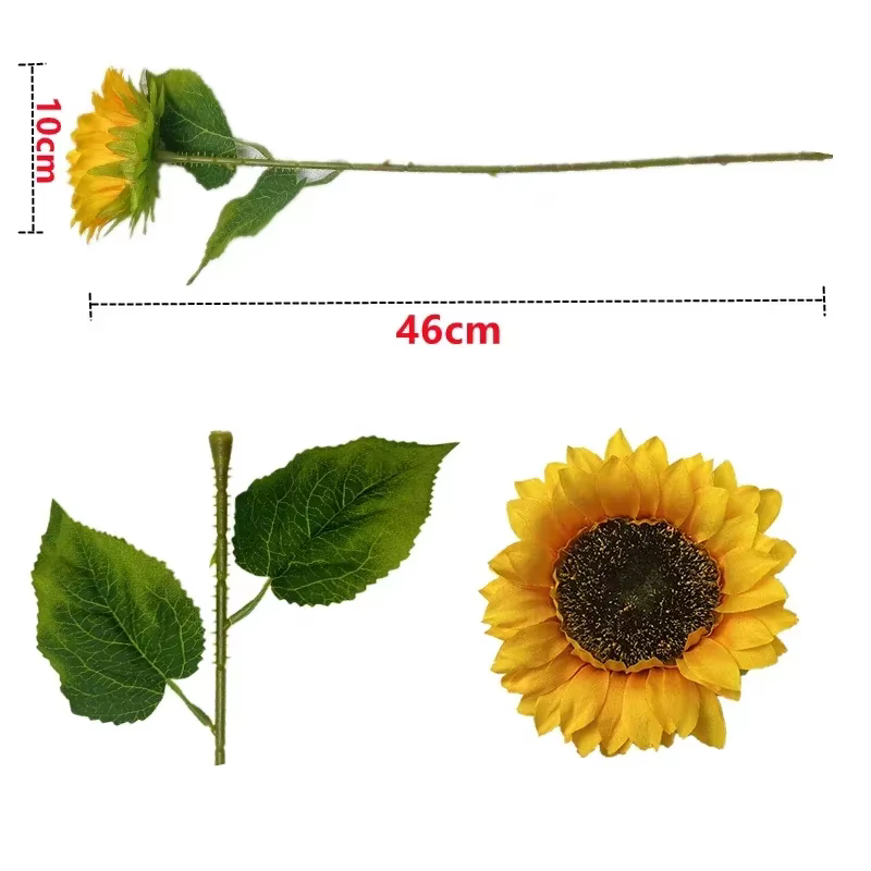Tournesols artificiels à longue tige
