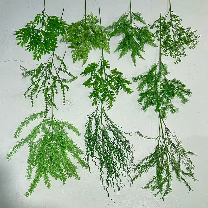 Décoration de mariage, plantes vertes artificielles