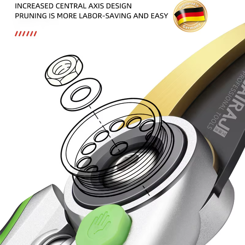 AIRAJPruning Shear Outils de jardin Plantes de jardinage multifonctions Ciseaux permettant d'économiser du travail Sécateurs de branches tranchantes ProtectionHandDurable
