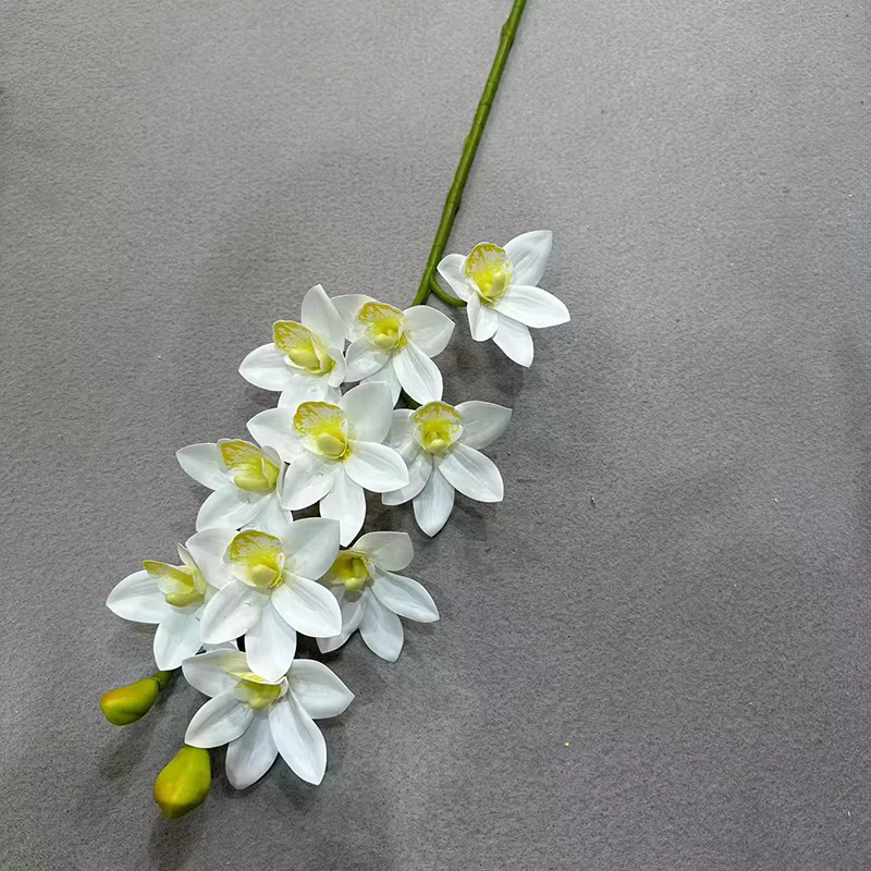 Cymbidium artificiel Hookerianum 10 têtes simulé Vanda