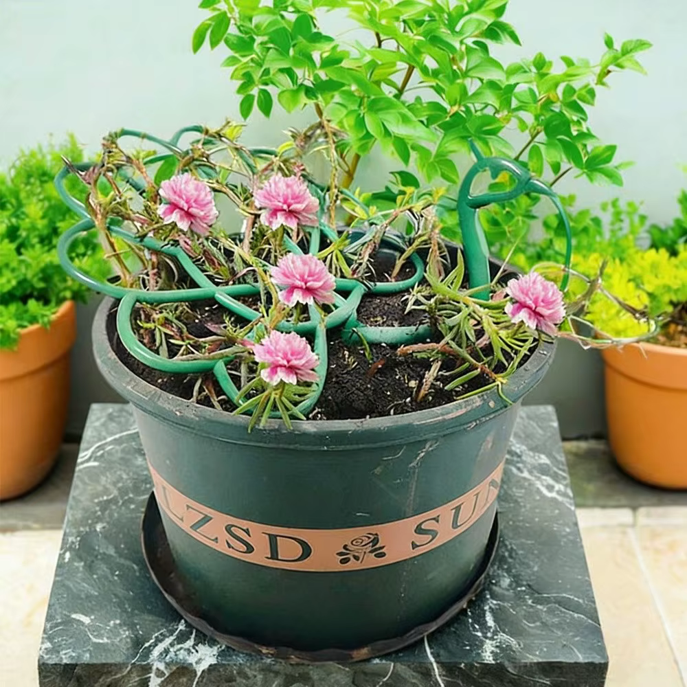 Nouveau support de plante en forme de paon pour extérieur