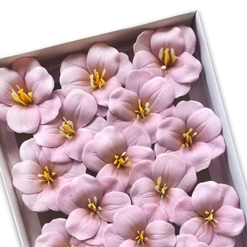 7x5 cm 10/50pcs tête de tulipe floraison fleur de savon bricolage cadeau floral pour la fête des mères anniversaire