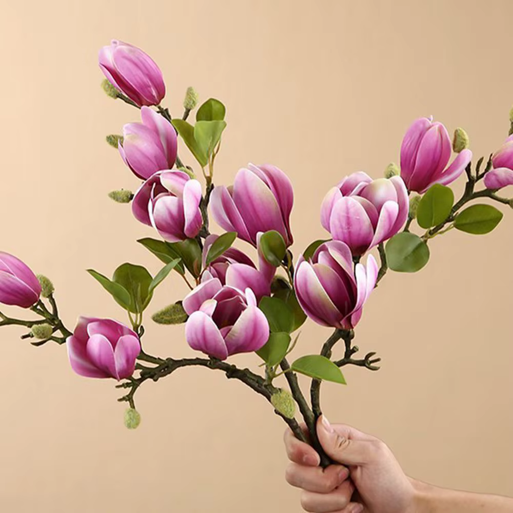 Bouquet de fleurs artificielles InjMagnolia