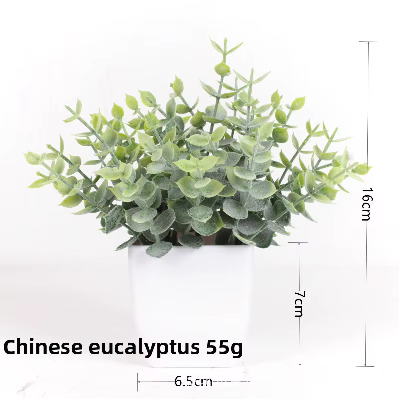 Plante artificielle en Pot Miniature d'eucalyptus