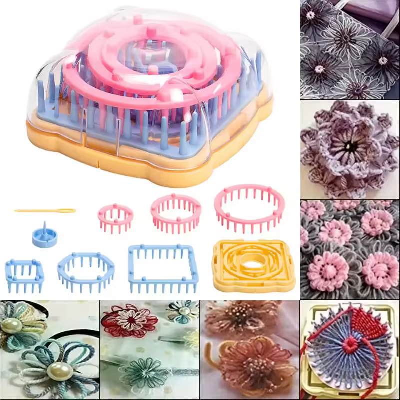 Kit de tricotage de fleurs DIY