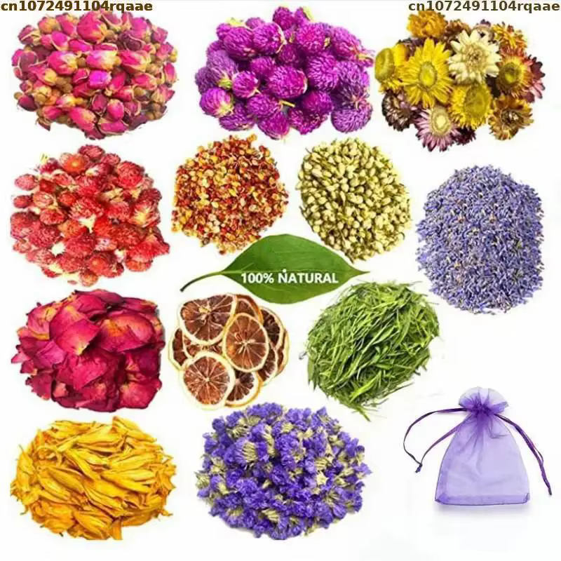 Fleurs séchées 100 naturelles