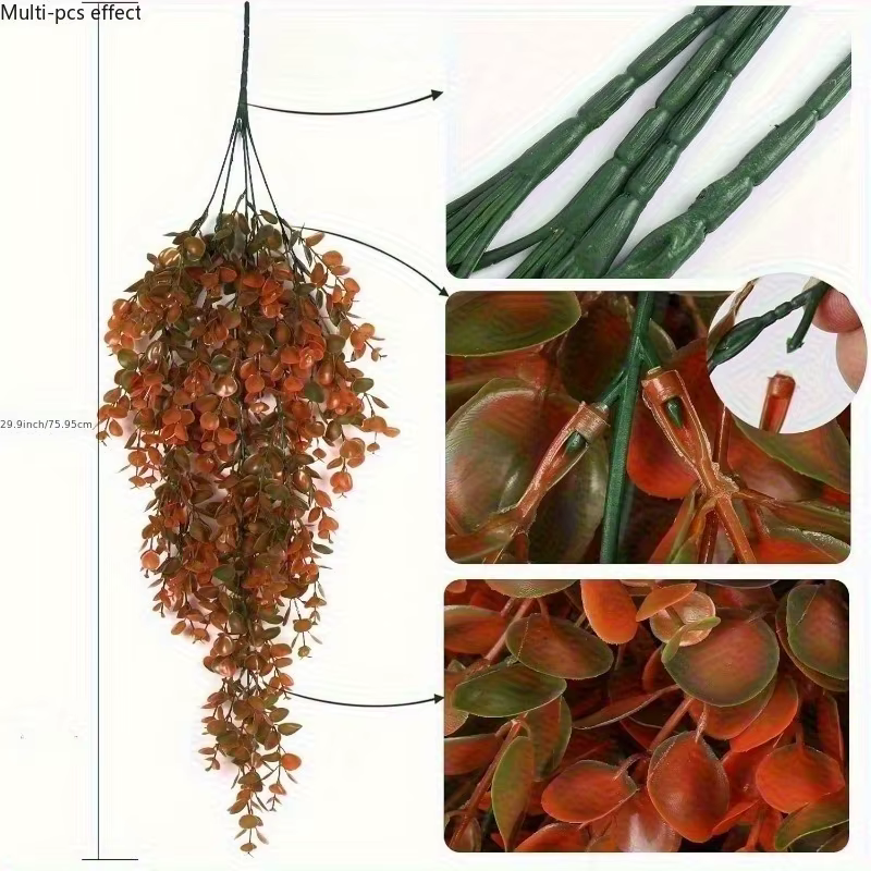 Plantes suspendues artificielles d'automne