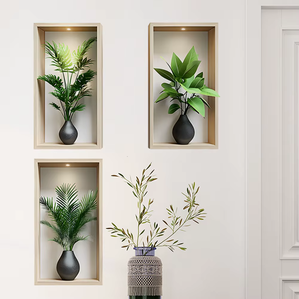 Autocollant Mural plantes vertes