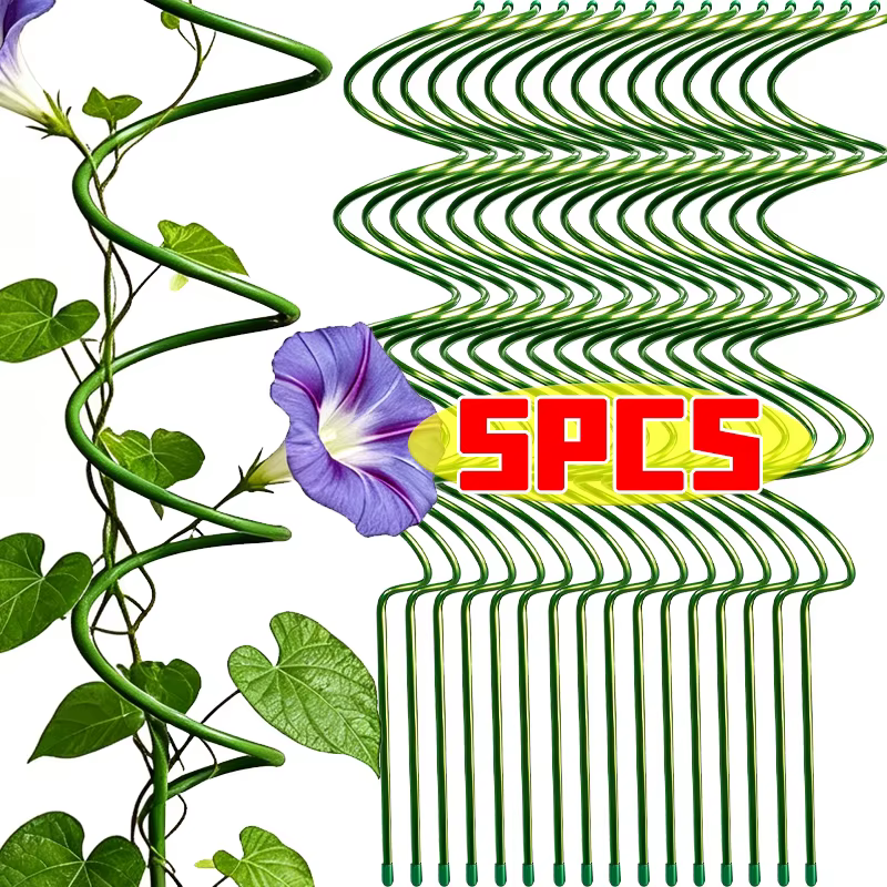 1/5 pièces Tuteurs spirales pour plantes