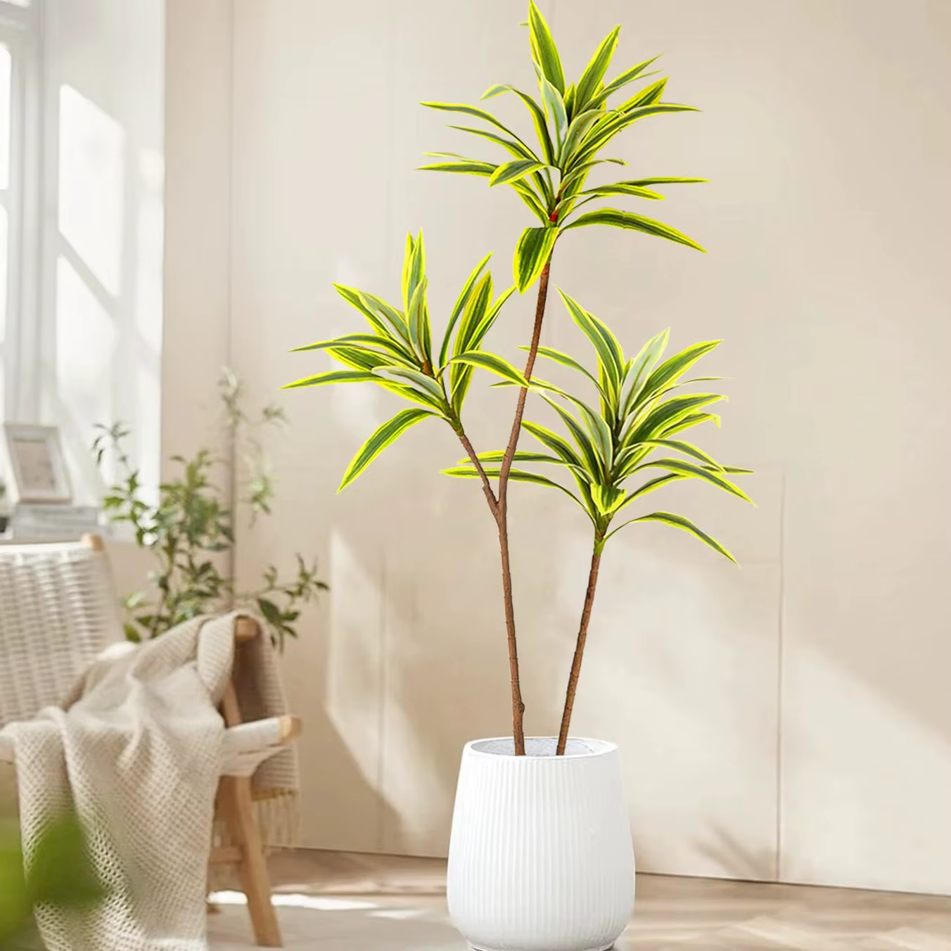 Palmier artificiel en plastique