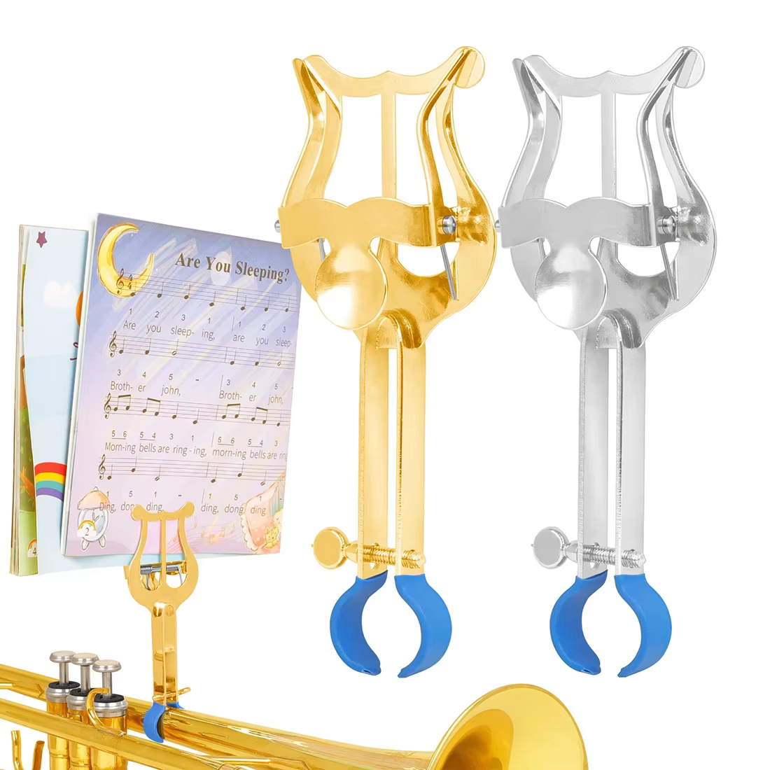 Support de musique de marche Portable pour clarinette, trompette, flûte, Saxophone Alto, accessoire pour instruments de musique, support de partition