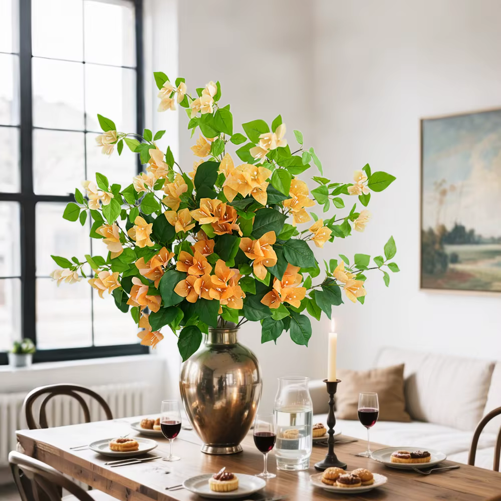 Bougainvillea artificielle florale à longue tige plantes