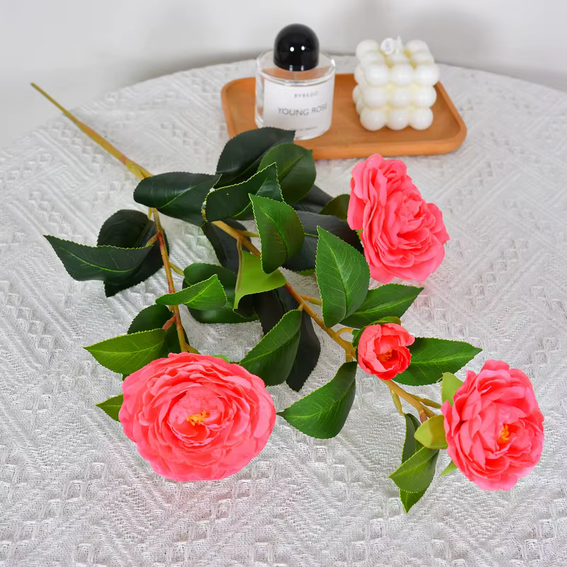 10 pièces de fleurs artificielles en soie